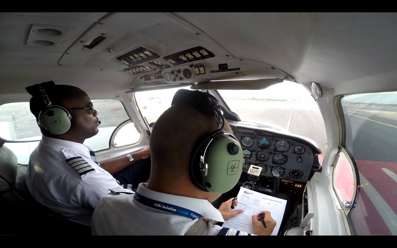 Erwin Gosepa in cockpit